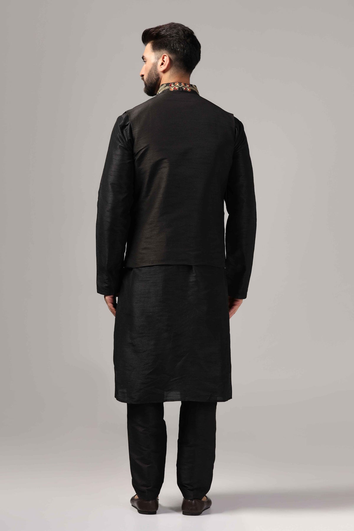 Multicolor resham thread embroidered - Only Nehru Jacket