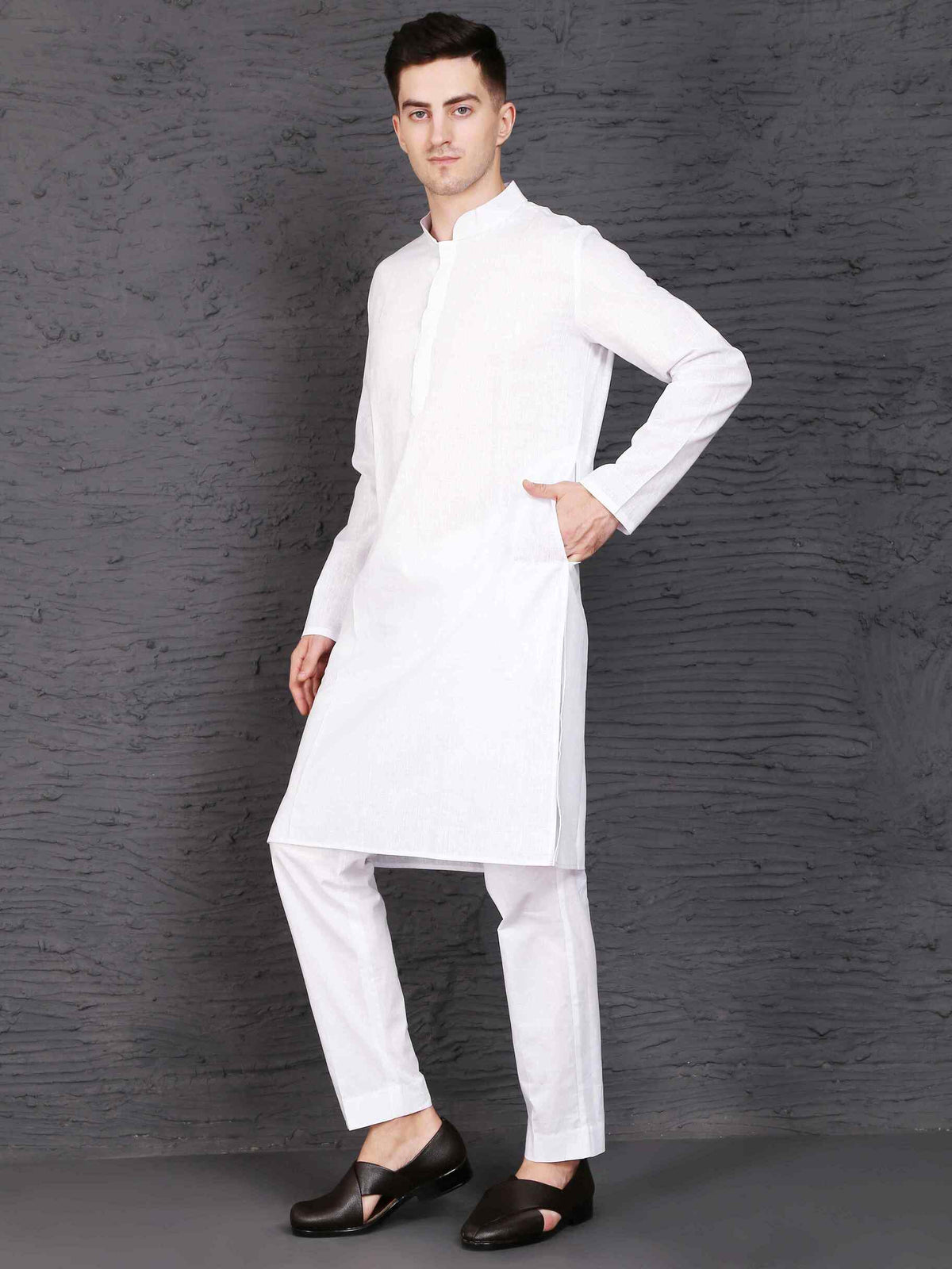 Classic Pink Cotton Kurta Set