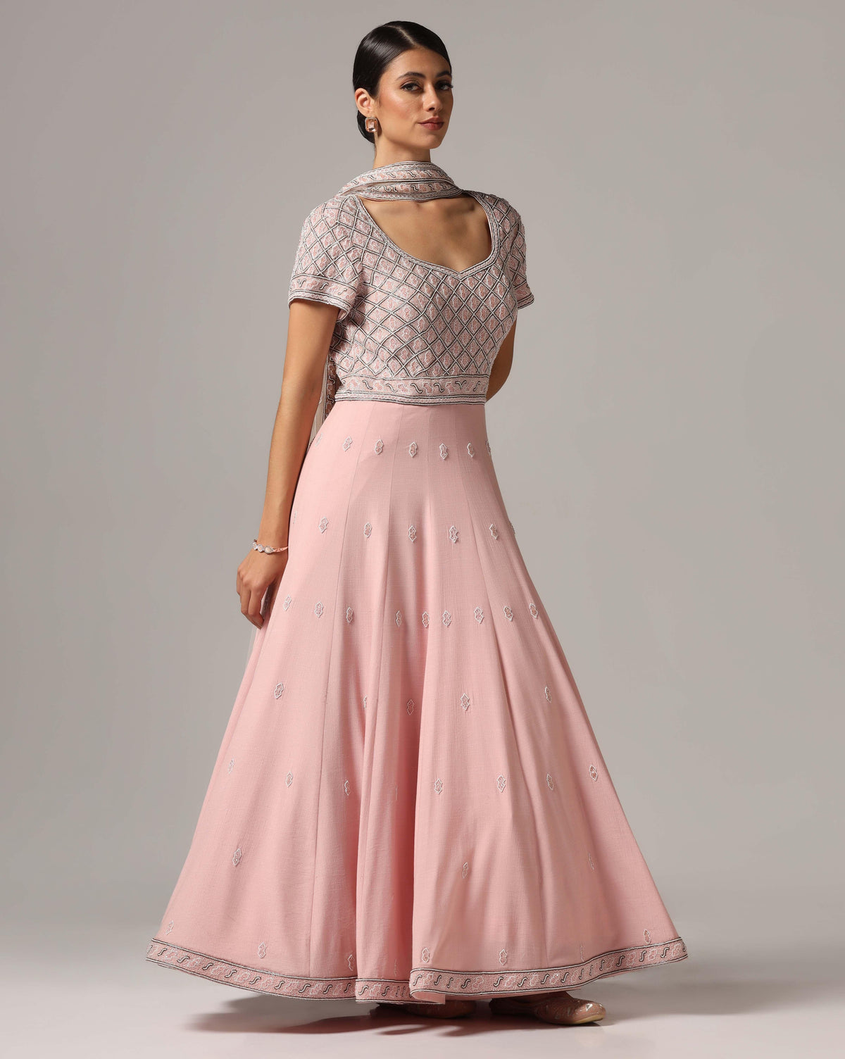 Pink Pearl Anarkali