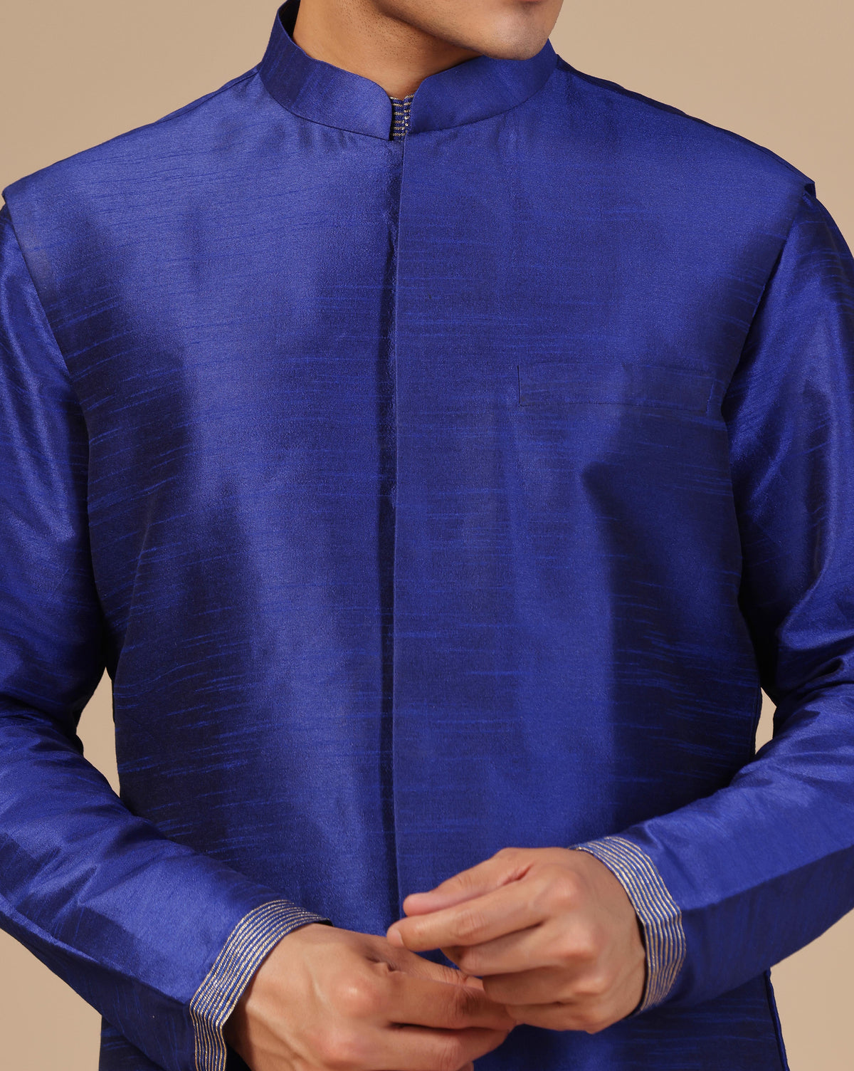 Classic Deep Blue Men's Nehru Jacket
