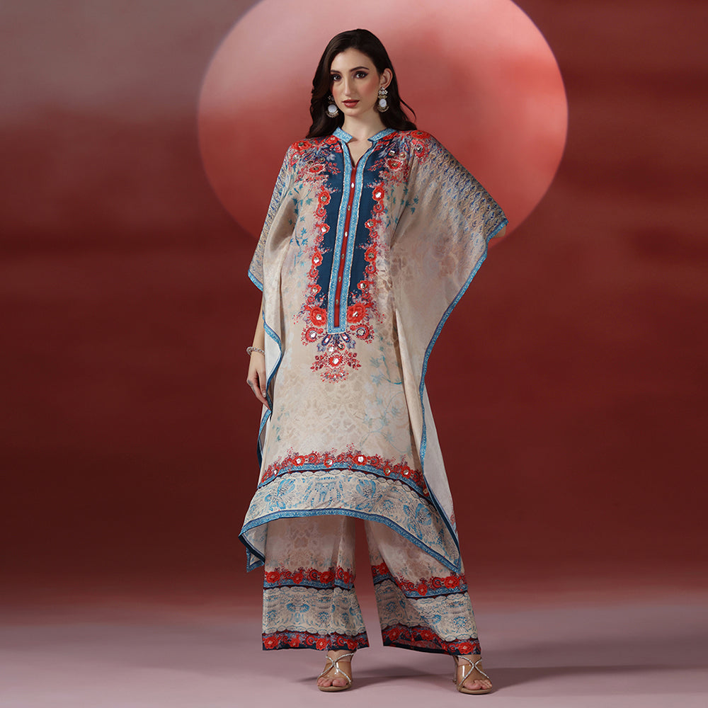 Printed Kaftan Set