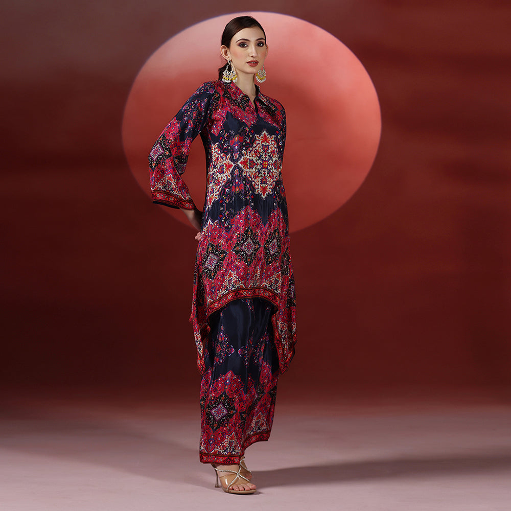 Printed Crepe Co-ord Set