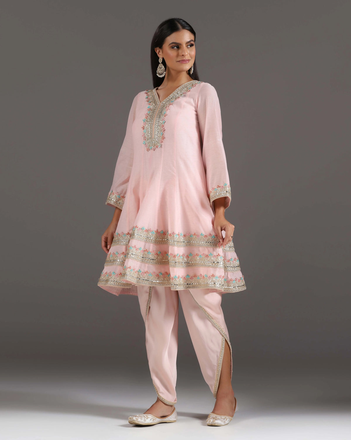 Anarkali With Tulip Pants