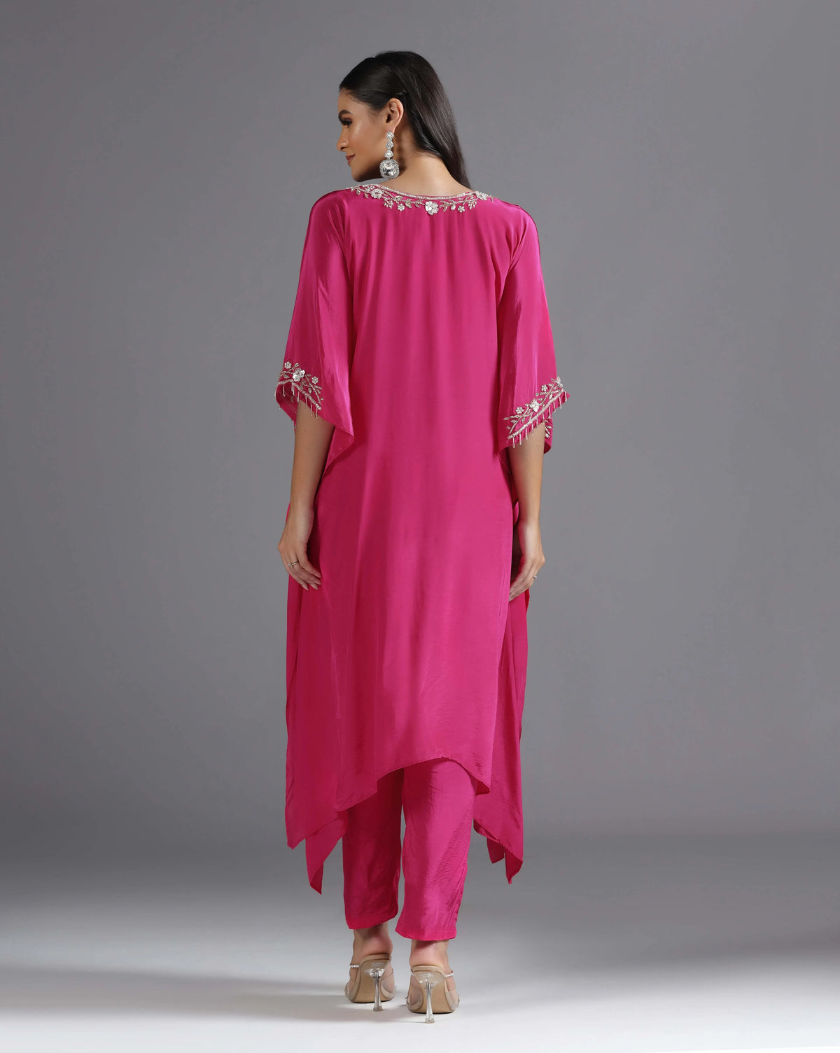 Fuchsia Kaftan Kurti Set