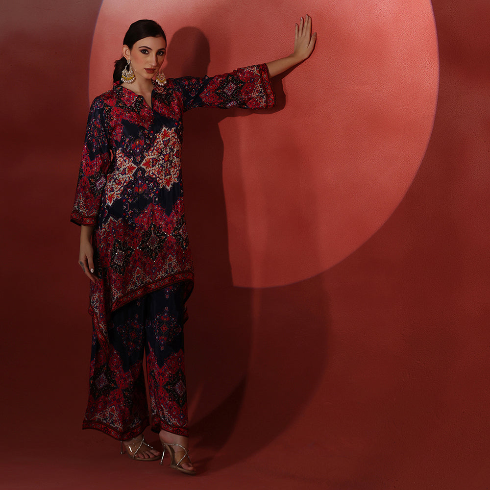 Printed Crepe Co-ord Set