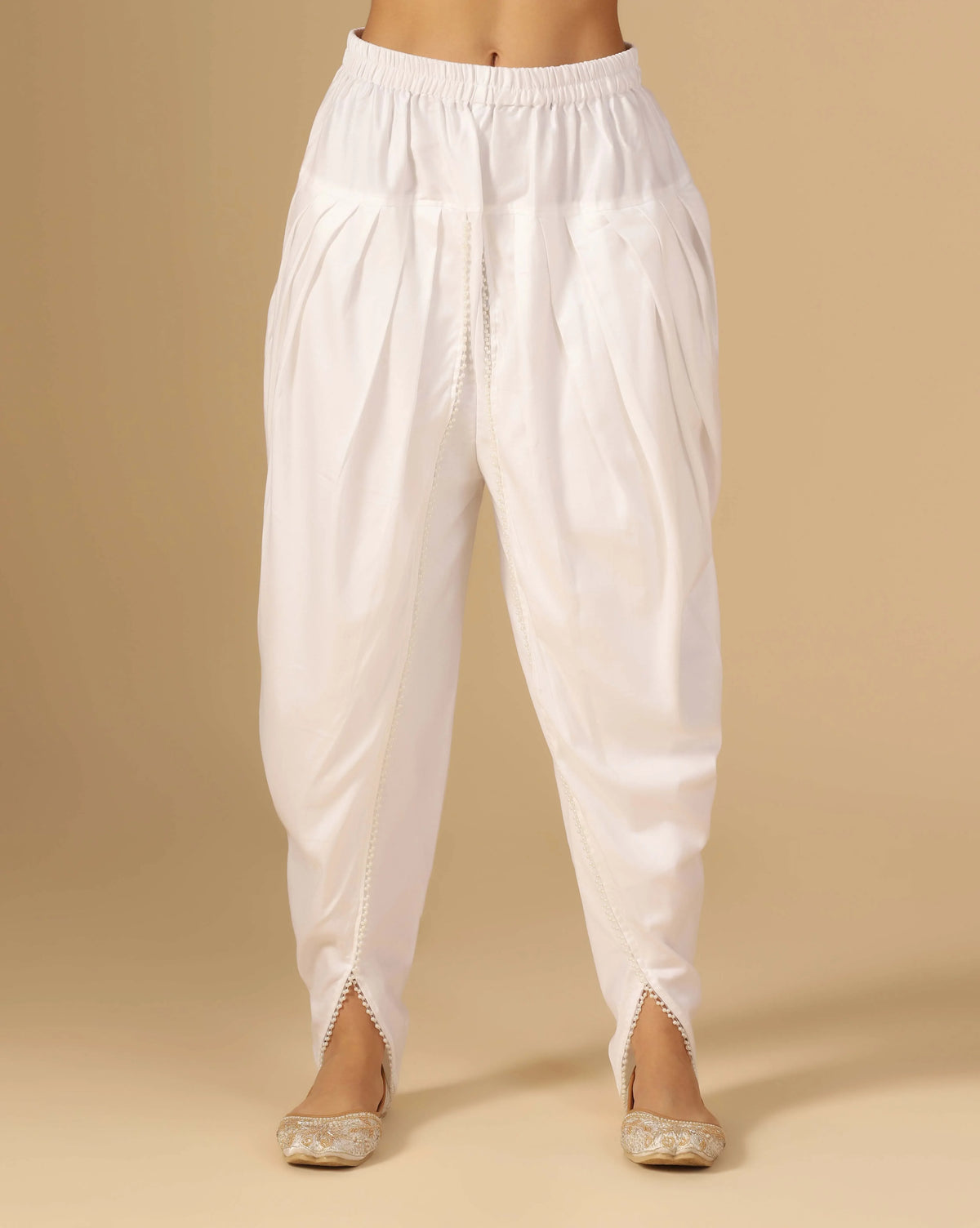 Ivory Pearl Embroidery Kurta Set