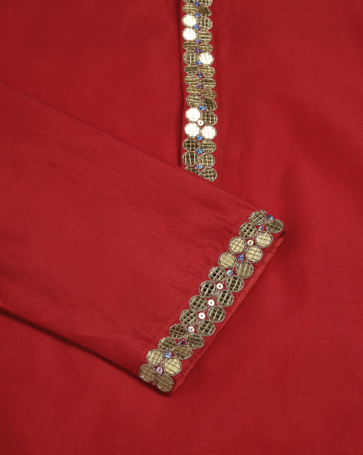 Men's Deep Red Kurta Set