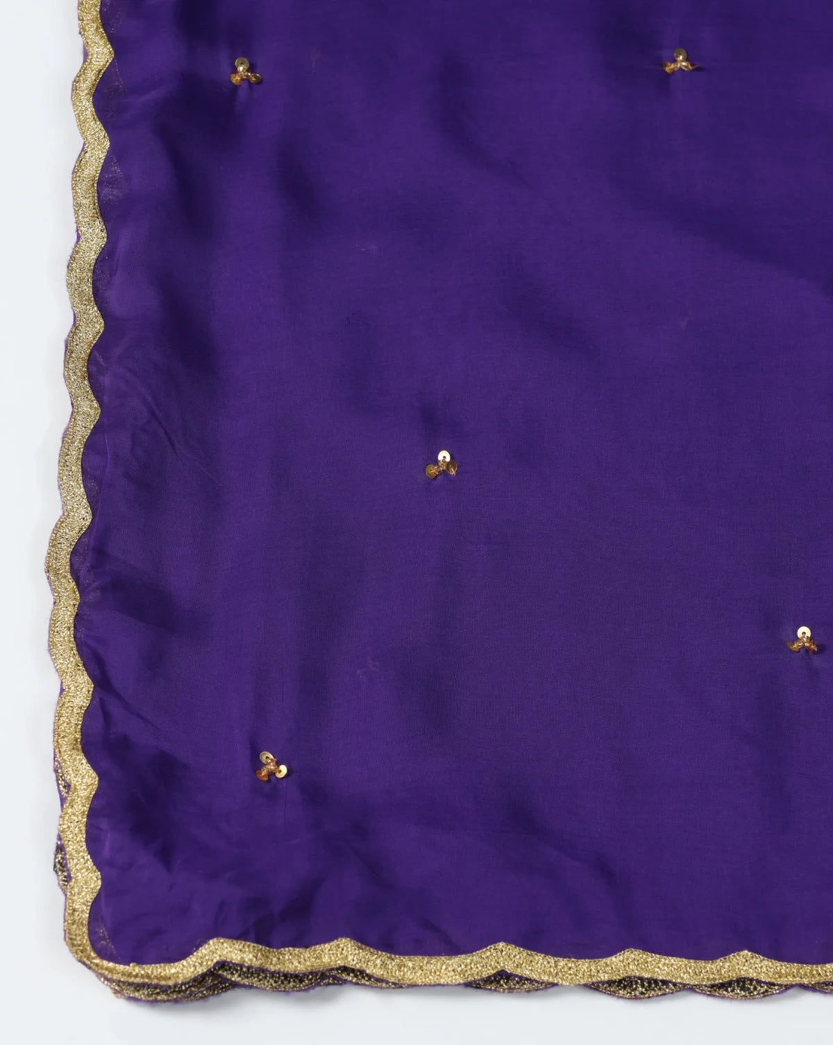 Purple Zari Silk Lehenga