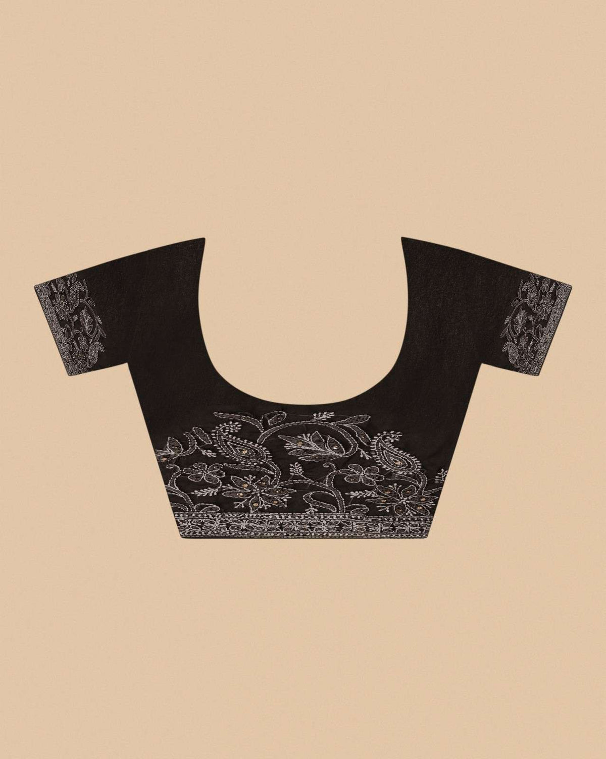 Black Georgette Chikankari Saree