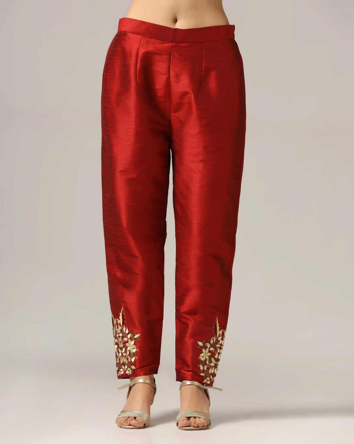 Kurti with Pants & Dupatta , Maroon Dupatta