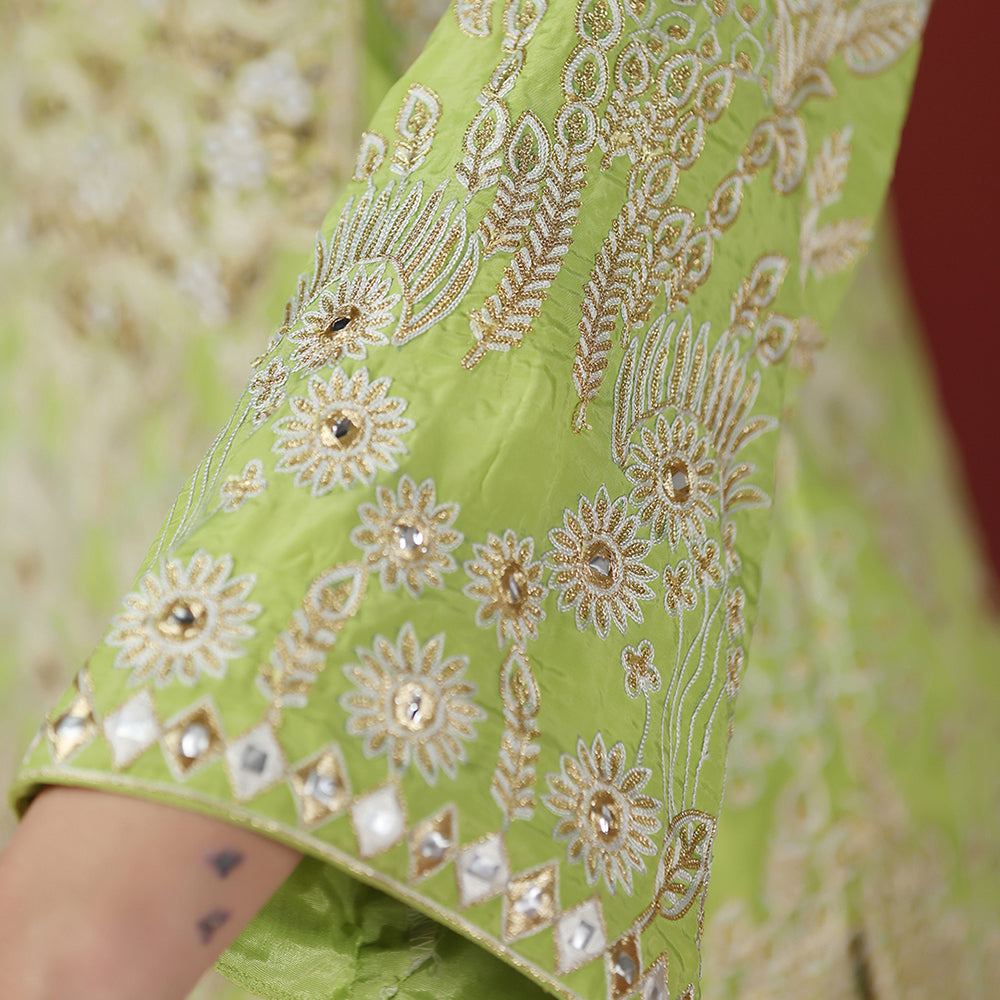 Classic Green Embroidered CO-ORD Set