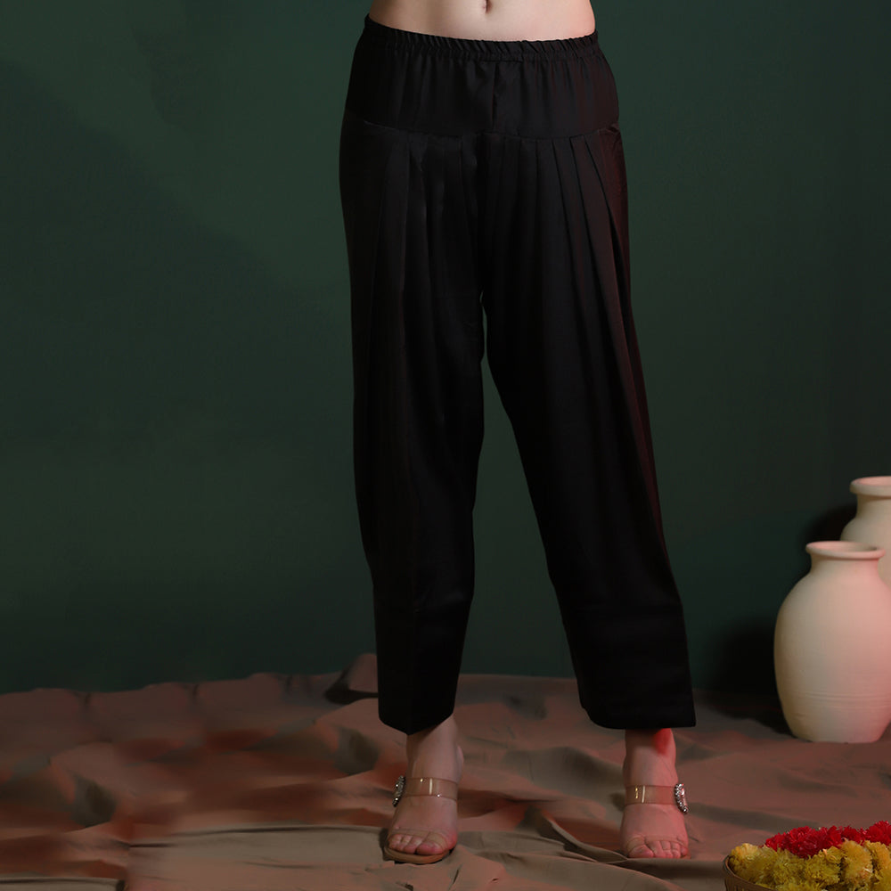 Satin Crepe Embroidered Co-ord Set