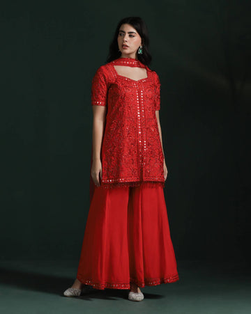 Kurta Pants Set with Dupatta