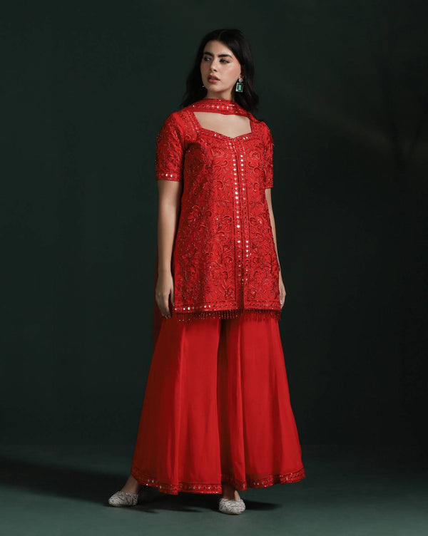 Kurta Pants Set with Dupatta