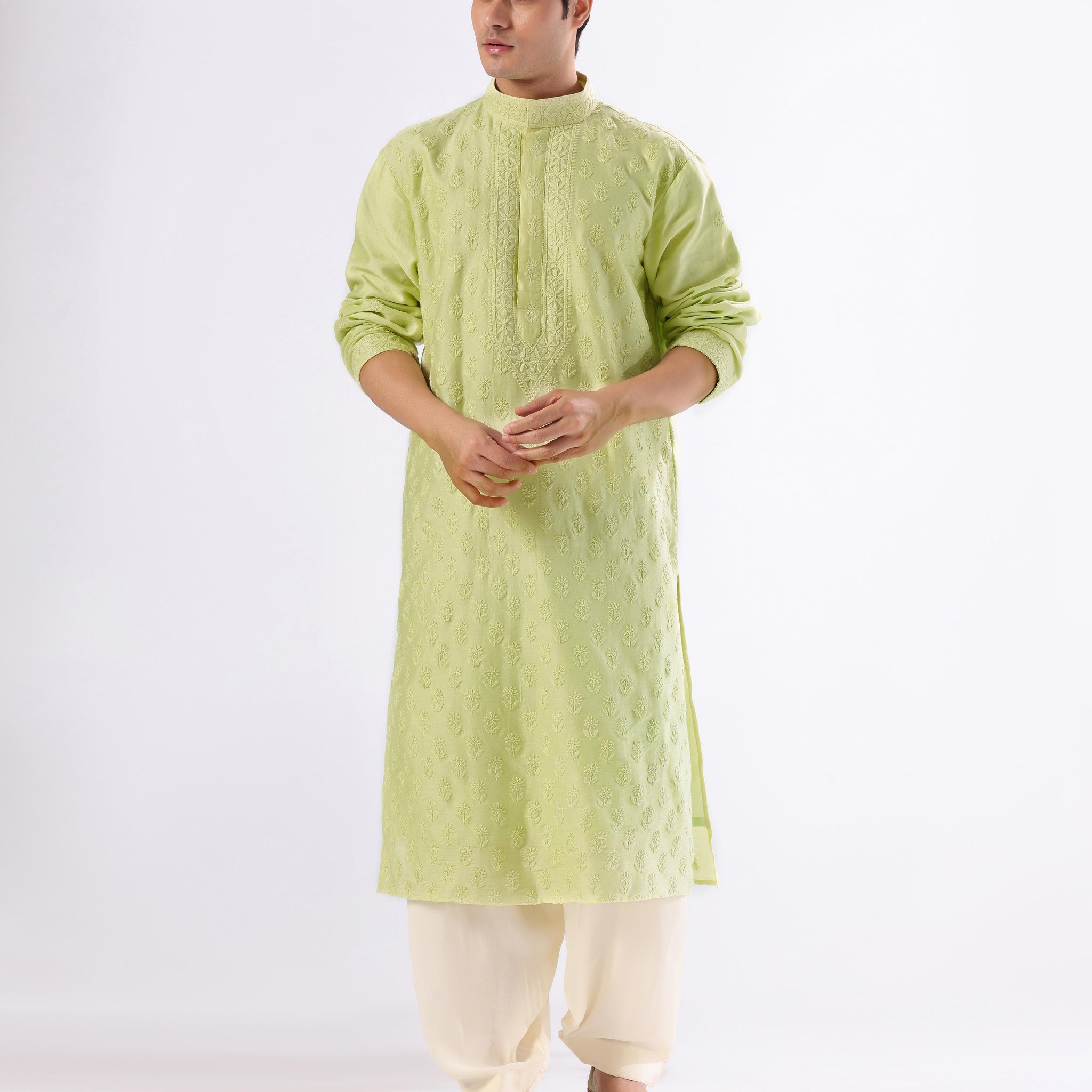 Classic mens chikankari kurta
