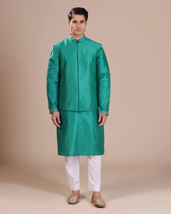 Classic Green Men's Nehru Jacket