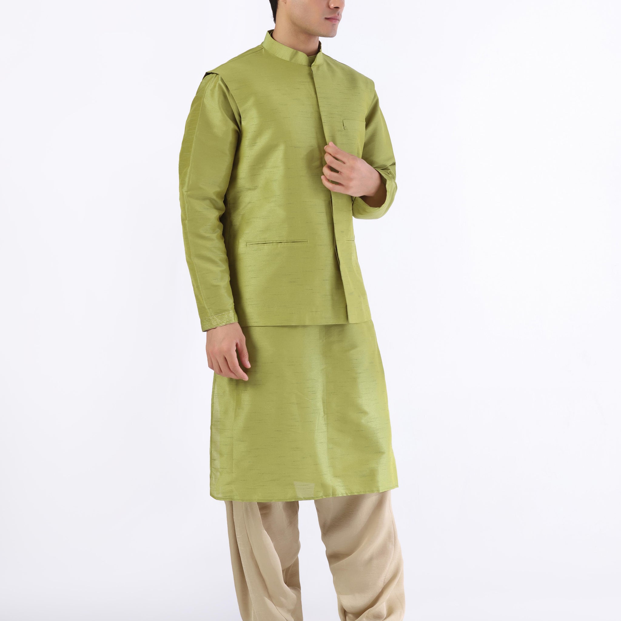 Classic Green mens nehru jacket