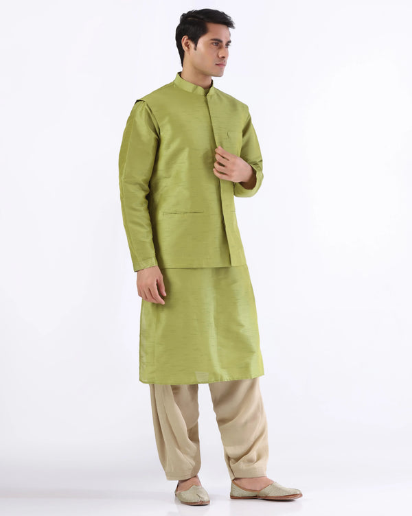 Classic Green Men's Nehru Jacket