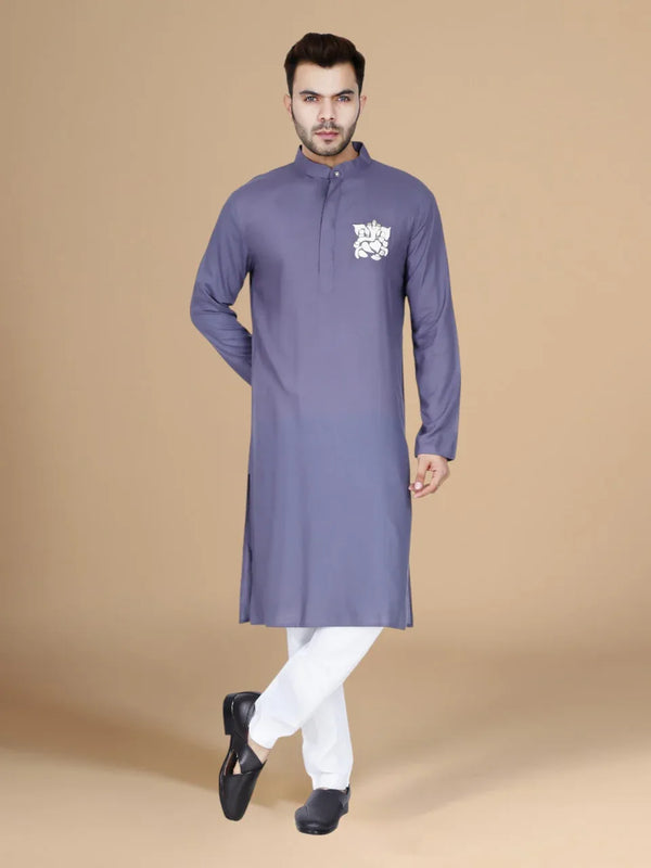 Classic Grey Men's Kurta