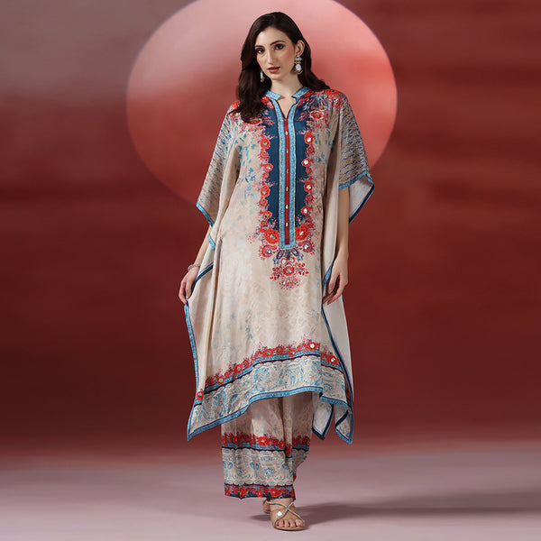 Printed Kaftan set