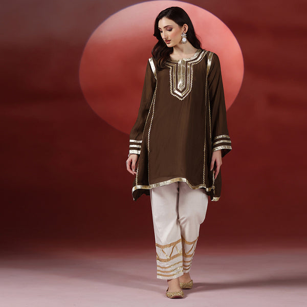 Brown Kurta Set