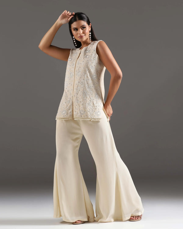 Ivory Jacket Style Co-ord