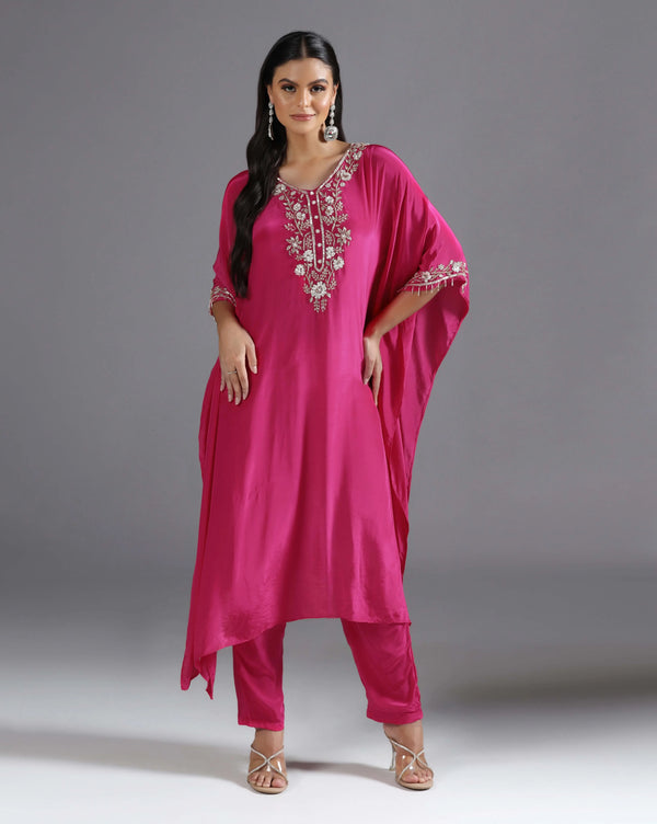 Fuchsia Crepe Kurti