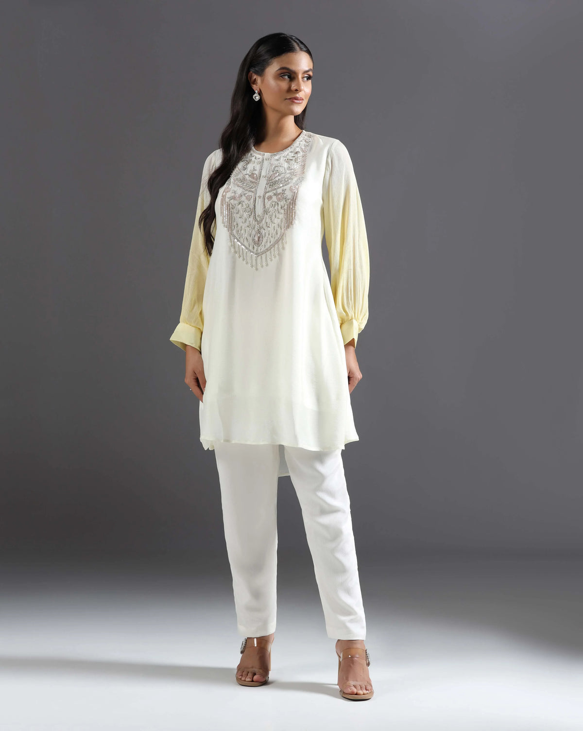 Chiffon ombre kurti set for women — RNG REZA