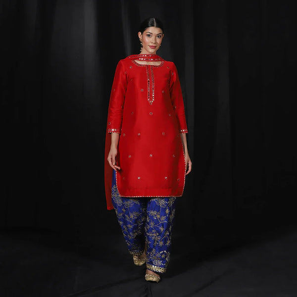 Red Farsi Salwar