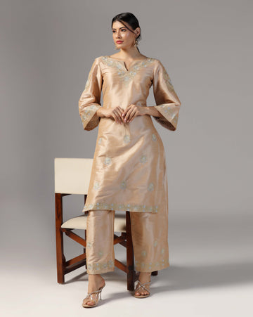 Gold embroidred co-ord