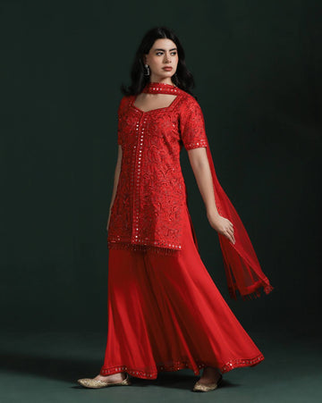 Kurta Pants Set with Dupatta