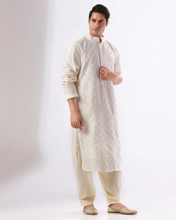 Classic mens chikankari kurta