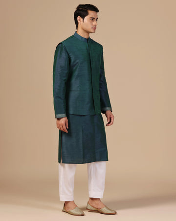Classic Deep Green mens nehru jacket