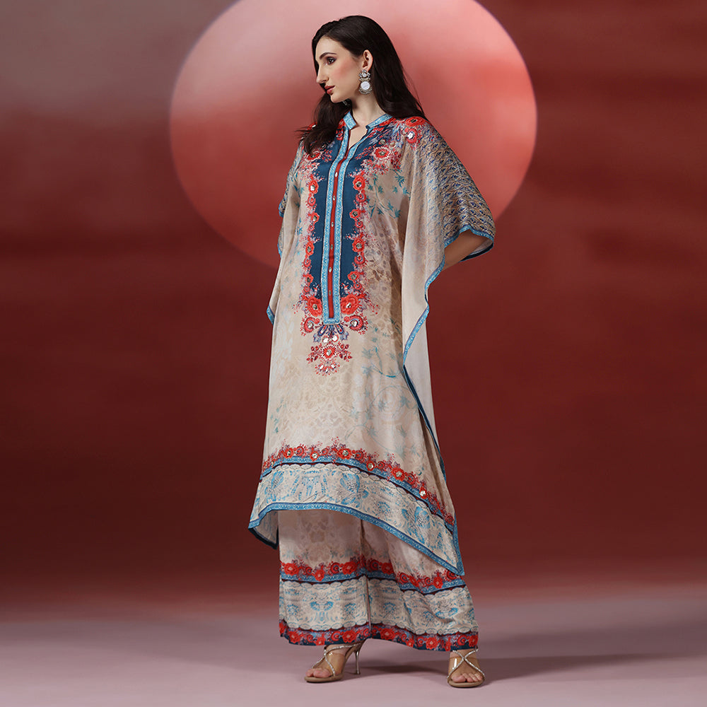 Printed Kaftan Set