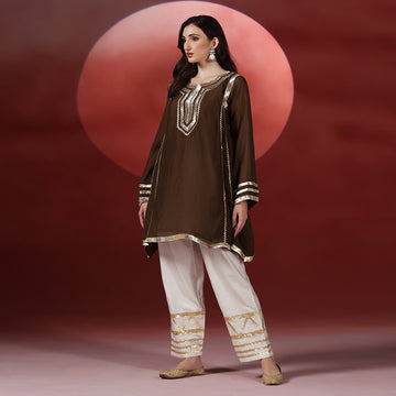 Brown Kurta Set