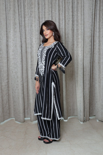 Embroidered Printed Kurta Set