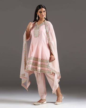 Anarkali with tulip pant
