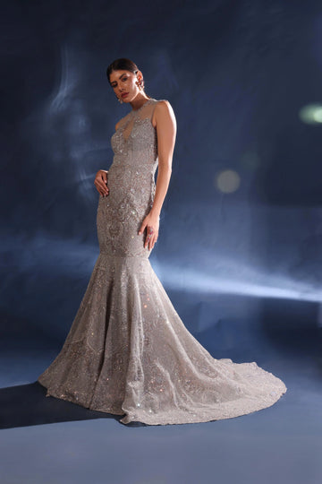 The Silver Aura Gown