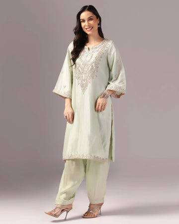 Dori embroidery kurta set