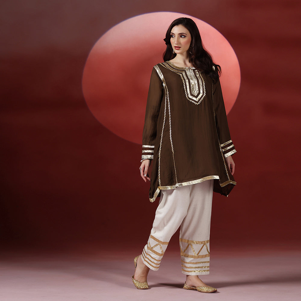 Brown Kurta Set