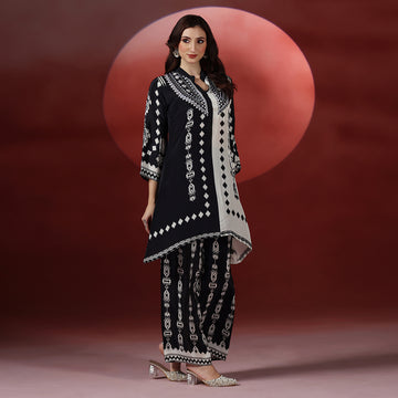 Crepe Embroidered CO-ORD Set