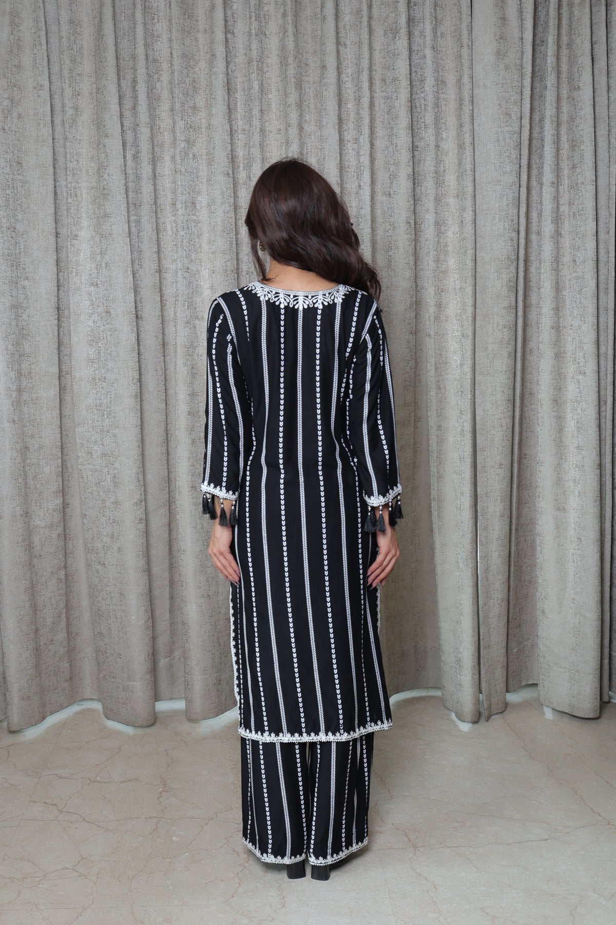 Embroidered Printed Kurta Set