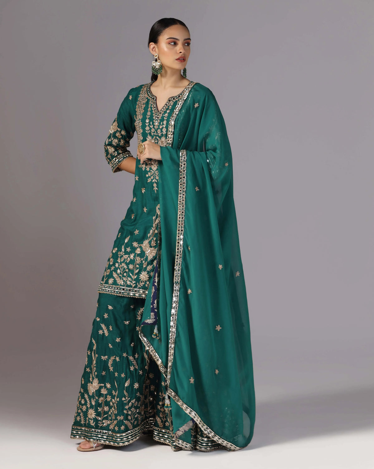 Green Silk Radiance Suit