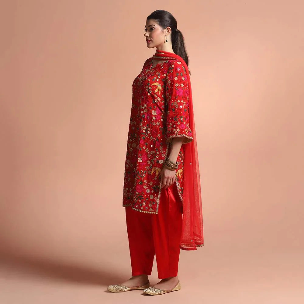 Women Scarlet Grace-Embellished Suit