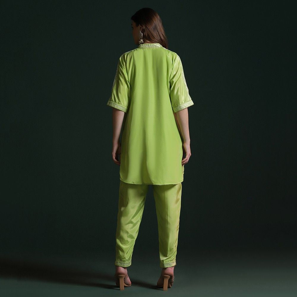 Green Crepe Gotta Work Co-ord Set