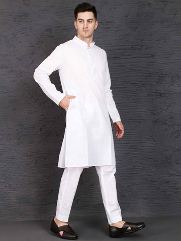 Classic Pink Cotton Kurta Set