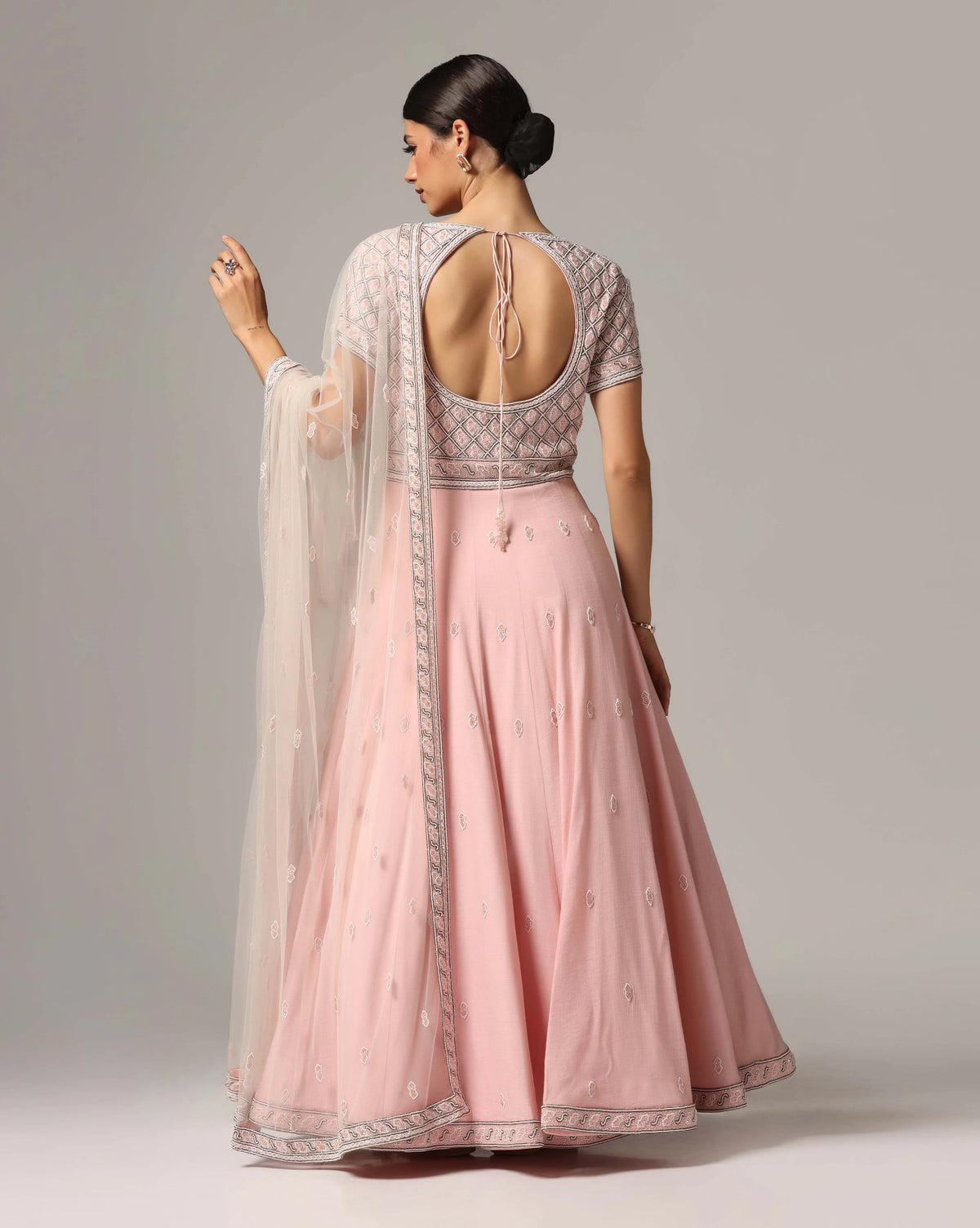 Pink Pearl Anarkali