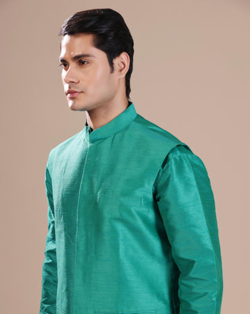 Classic Green mens nehru jacket