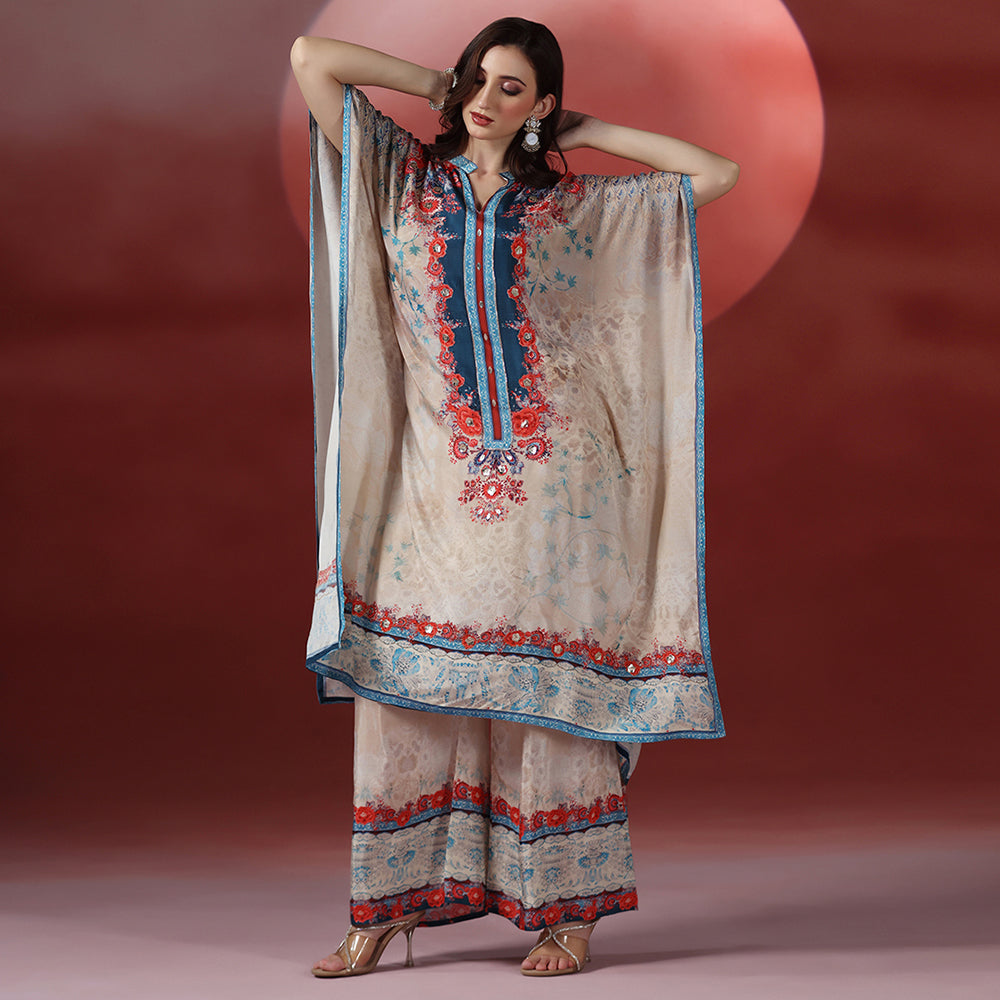 Printed Kaftan Set