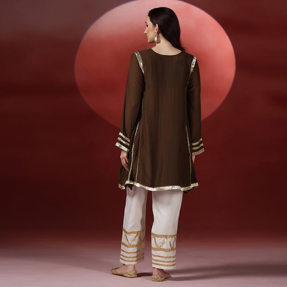 Brown Kurta Set